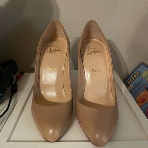 Christian Louboutin nude heels